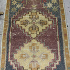 1970s gray vintage Turkish traditional rug with traditional design, hand-knotted weave and low pile.