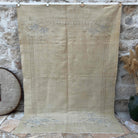 Beige 6' x 8' vintage traditional rug with traditional design, handmade in Turkey – Marshall.
