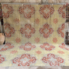 Yellow 10' x 12' vintage turkish area rug with floral design, handmade in Turkey – Bianka.