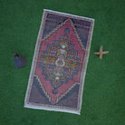 Pale Red 2' x 3' vintage turkish rug with traditional design, handmade in Turkey – Tobias.