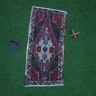 Red 2' x 3' vintage turkish rug with traditional design, handmade in Turkey – Fletcher.