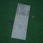 Brown 2' x 4' vintage turkish rug with traditional design, handmade in Turkey – Zane.