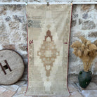 Brown 3' x 8' vintage turkish rug with neutral design, handmade in Turkey – Litton.