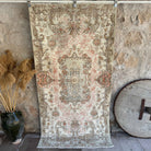 Green 4' x 7' vintage turkish rug with traditional design, handmade in Turkey – Carlyle.