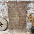 Pink 4' x 7' vintage turkish rug with traditional design, handmade in Turkey – Singh.