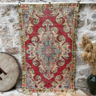 Yellow 4' x 7' vintage turkish rug with geometric design, handmade in Turkey – Dawud.