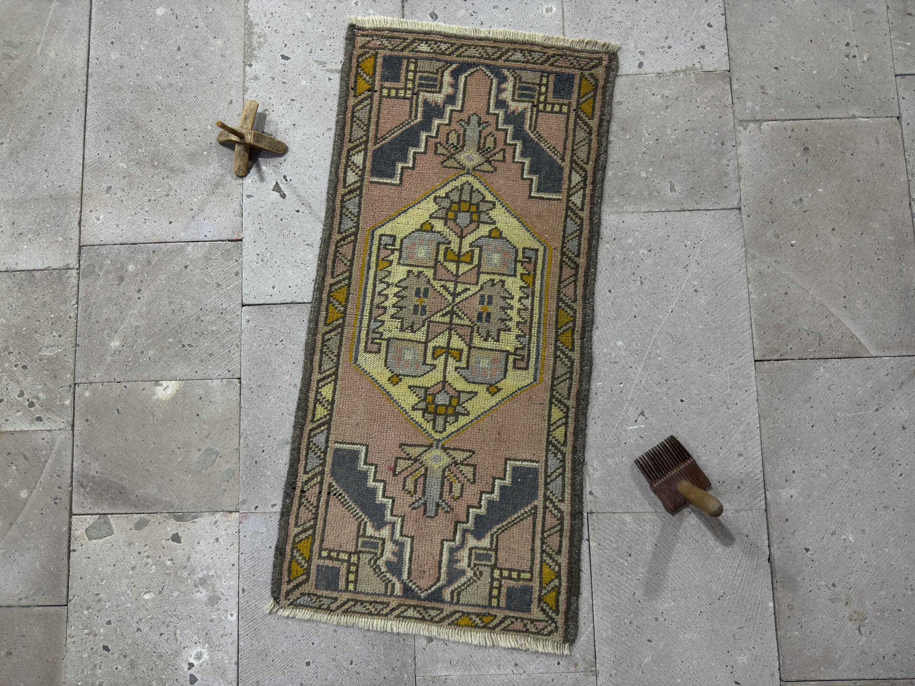 116×212\" Feel nature”ViNTAGE TURKiSH RUG Fine Vintage Turkish Hereke Nature Scene Rug 73143