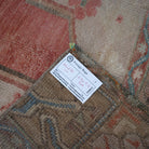 Red 3' x 9' Turkish wool runner rug from the 1970s with traditional design.