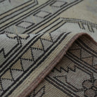 Additional view of the yellow Turkish wool vintage rug, hand-knotted in wool.